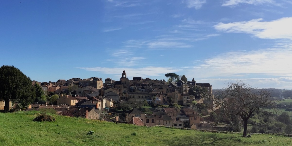 Belvès from the west